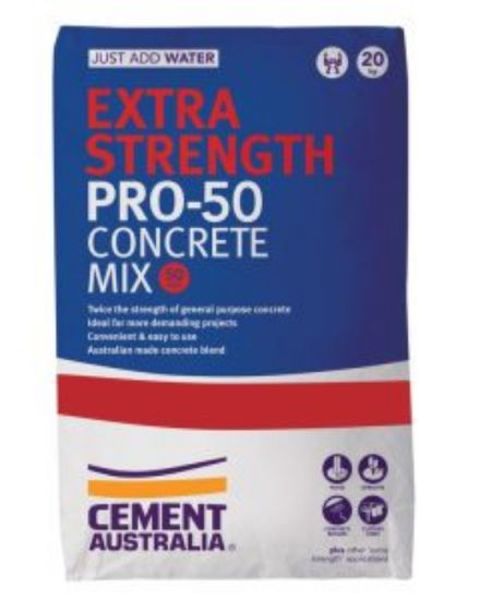 Picture of Extra Strength Pro-50 Concrete Mix, 20kg Bag