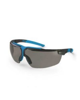 Picture of UVEX i-3 Grey Lens Safety Glasses, Blue / Grey Frame