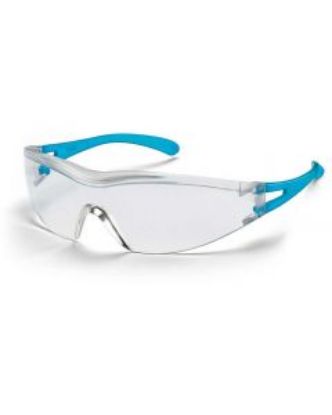 Picture of UVEX X-One Clear Safety Glasses with Blue Arms