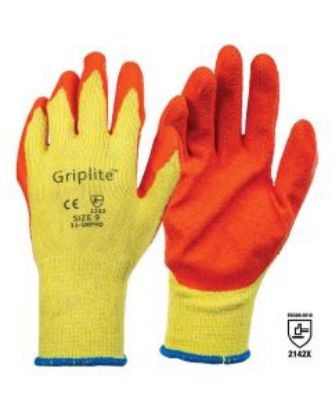 Picture of Griplite Four Heavy Duty Latex Demolition Gloves