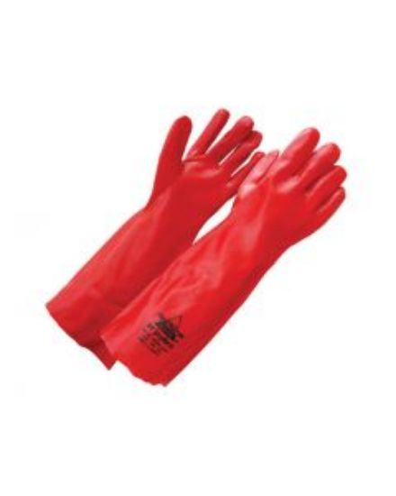 Picture of Red PVC Dipped Gloves 45cm