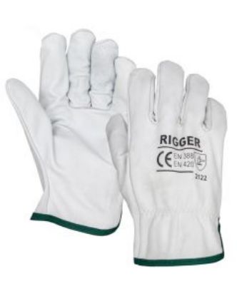 Picture of Deluxe Cowgrain Beige Riggers Glove