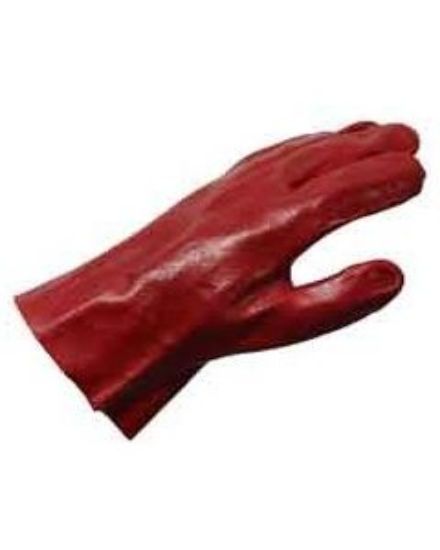 Picture of Single Dip Red PVC Glove 28cm