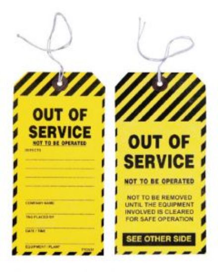 Picture of Safety Tag - Safety Tag Caution 100/Pack 