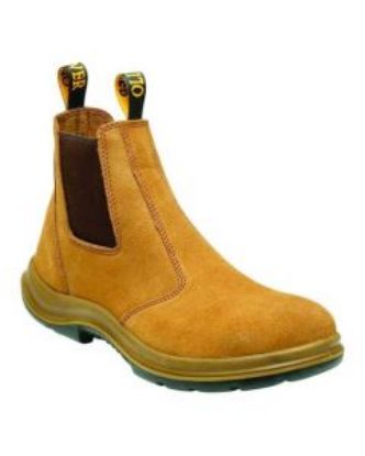 Picture of Oliver Suede Wheat Pull On Safety Boots