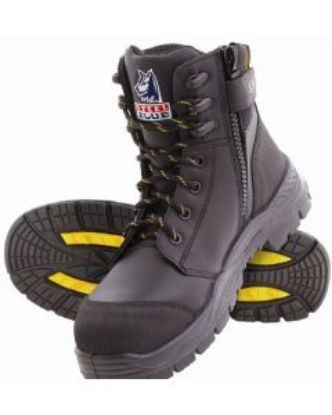 Picture of Steel Blue Torquay EH 145mm Derby Zip & Lace Up Safety Boot