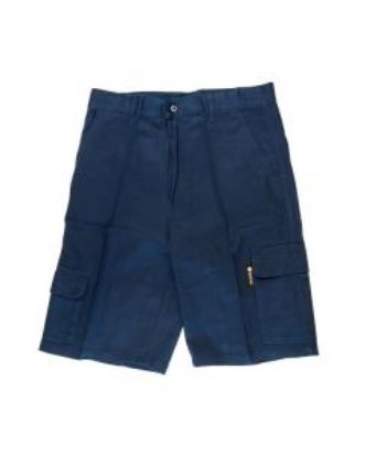 Picture of Navy Cargo Cotton Drill Works Shorts