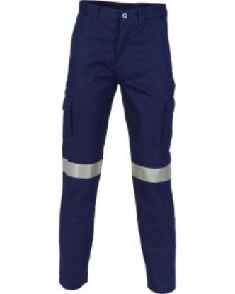 Picture of Cotton Drill Cargo Pants with Reflective Tape
