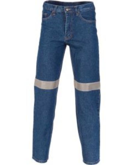 Picture of DNC Mens Denim Jeans with Reflective Tape