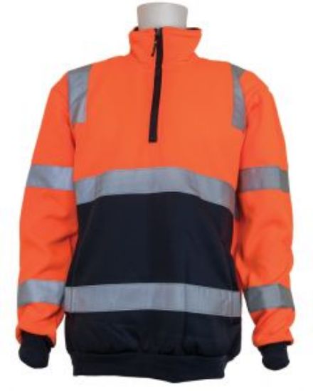 Picture of Hi-Vis Sloppy Joe, 1/4 Zip Vic Rail Approved