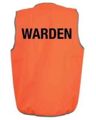 Picture of Orange Warden Vest, Day Only - XL