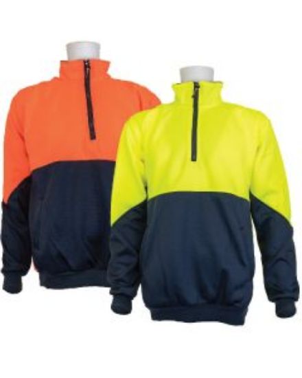 Picture of Hi-Vis Sloppy Joe - 1/4 Zip Front