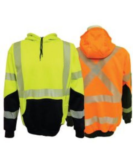 Picture of Taped Hoodie- Hi Vis With Draw Cord