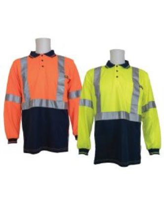 Picture of Hi-Vis Long Sleeve Taped Polo Shirt