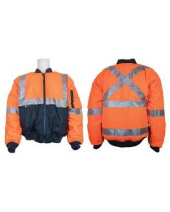 Picture of Hi-Vis Reflective Taped 2-Tone Bomber Jacket