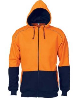 Picture of Hi Vis Contrast Piping Fleecy Hoodie