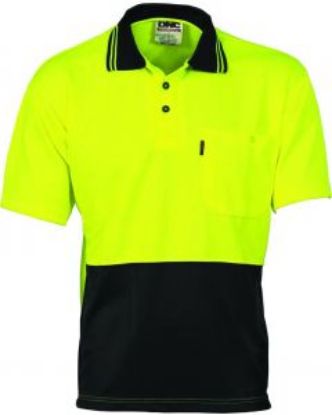 Picture of S/S M/Mesh Hi Vis Polo Shirt 2 Tone