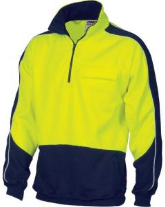 Picture of Hi Vis Contrast Panel 1/2 Zip Windcheater