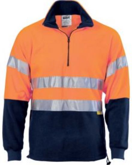 Picture of Hi Vis Day/Night 1/2 Zip Polar Fleece Pullover