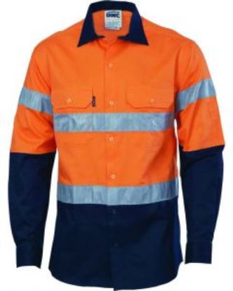 Picture of Long Sleeve Hi-vis Vented Shirt with Reflective Tape