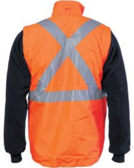 Picture of Hi Vis Cross Back D/N 4 In 1 Reversible Vest