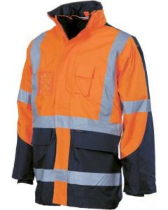 Picture of Hi Vis "x" Back 6 in 1 Waterproof Jacket