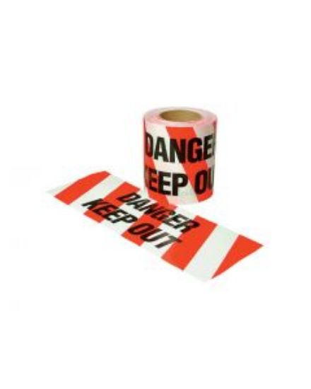 Picture of Extra Heavy Duty Hazard Tape - Red/White - Danger Keep Out