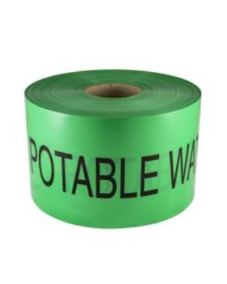 Picture of Mains Marker Tape Non-Detectable Green (Potable Water Main)