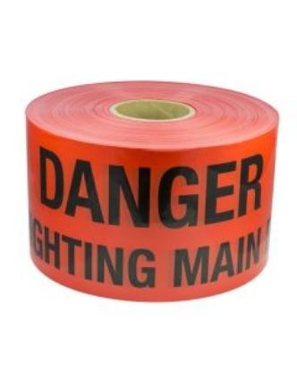 Picture of Mains Marker Tape Non-Detectable Red (Danger Firefighting Main)