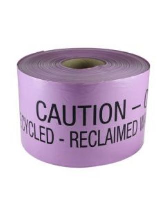 Picture of Mains Marker Tape Non-Detectable Lilac (Danger Recycled Water)