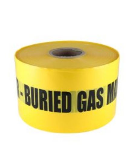 Picture of Mains Marker Tape Non-Detectable Yellow (Danger Gas Main)