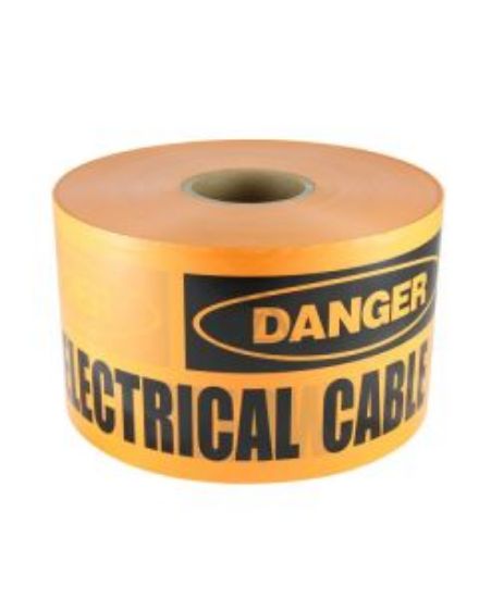 Picture of Mains Marker Tape Non-Detectable Orange (Electricity Main)