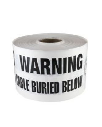 Picture of Mains Marker Tape Non-Detectable White Communication Main