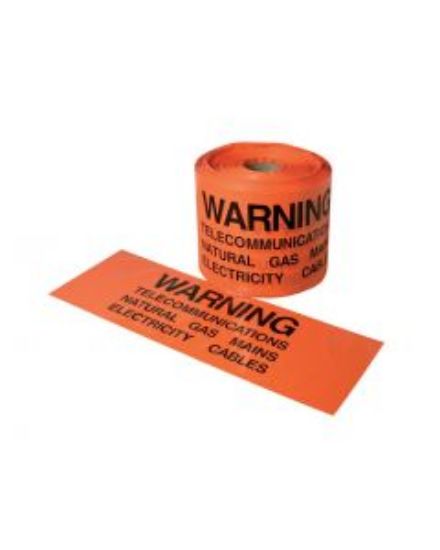 Picture of Mains Marker Tape Non-Detectable Orange (Gas, Electricity, Telecommunications)