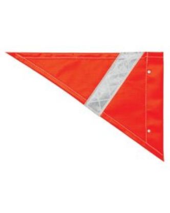Picture of Safety Flag - Triangular Orange With Reflective