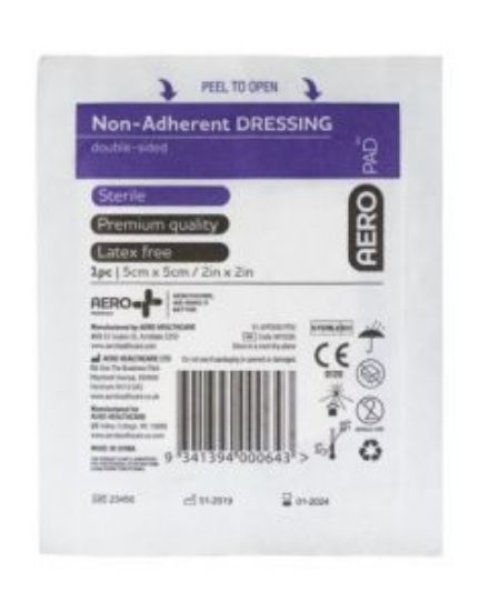 Picture of NON-ADHERENT DRESSING, 5CM X 5CM STERILE