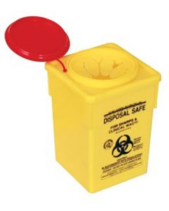 Picture of Sharps Container With Snap Top - Medium 1.8L