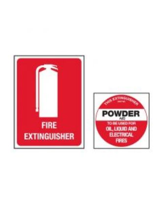 Picture of Fire Extinguisher Sign Kit Powder AE