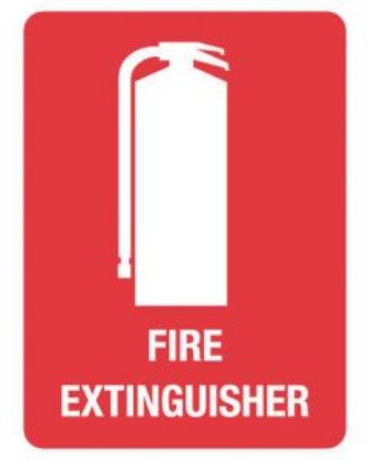 Picture of Fire Sign - Fire Extinguisher 225 x 300mm Poly