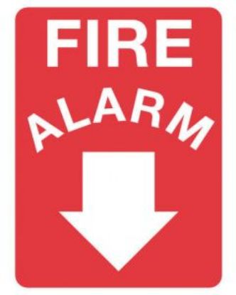 Picture of Fire Sign - Fire Alarm 600 x 450 mm Poly