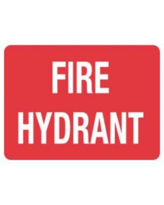 Picture of Fire Sign - Fire Hydrant 600 x 450 mm Poly