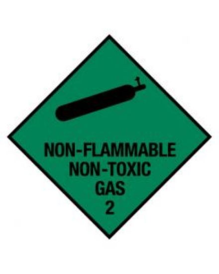 Picture of Non-Flammable Non-Toxic Gas 2 - Poly Sign