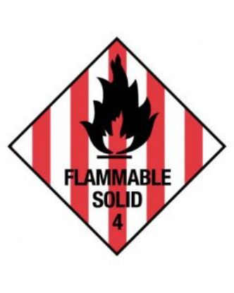 Picture of Dangerous Goods Handling Sign - Flammable Solid 4