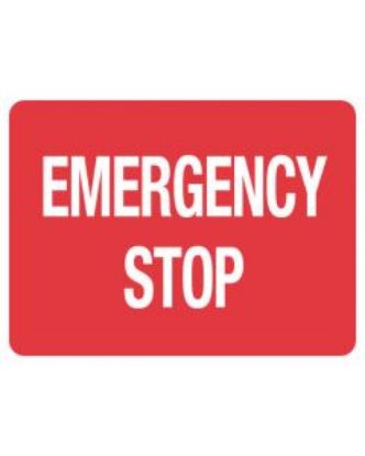 Picture of Fire Sign - Emergency Stop 300 x 225 mm SA