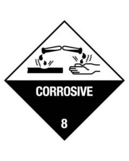 Picture of Dangerous Goods Handling Sign - Corrosive 8