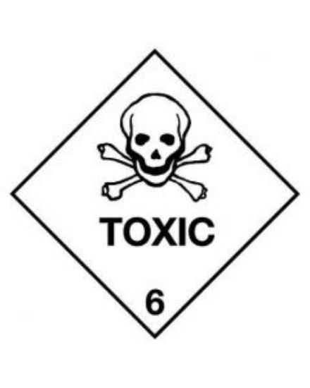 Picture of Dangerous Goods Handling Sign - Toxic 6 250 x 250 mm