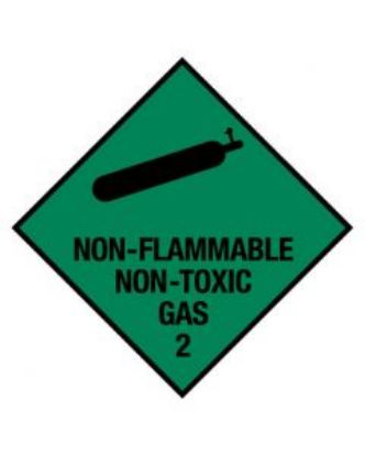 Picture of Dangerous Goods Handling Sign - NON-FLAMMABLE NON-TOXIC 250x250mm