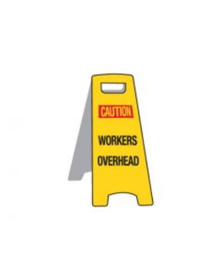 Picture of Deluxe Floor Stand Sign - Workers Overhead