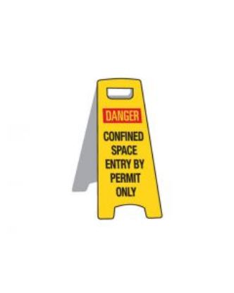 Picture of Deluxe Floor Stand Sign - Confined Space 670mm