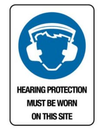 Picture of Mandatory Sign - Hearing Protection On This Site 600 x 450mm
